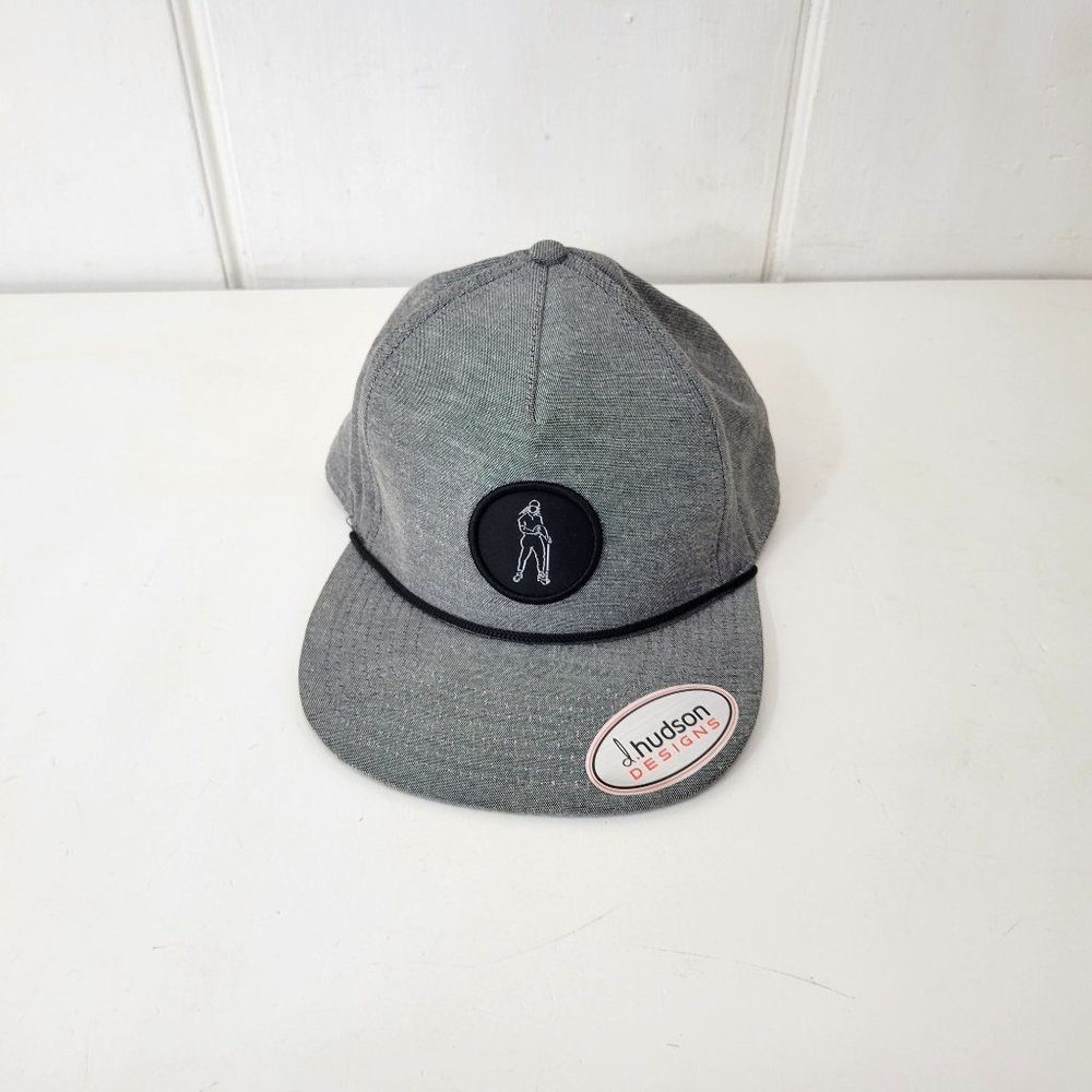 d. Hudson Designs Gray Snapback Cap NWT - Picture 1 of 8